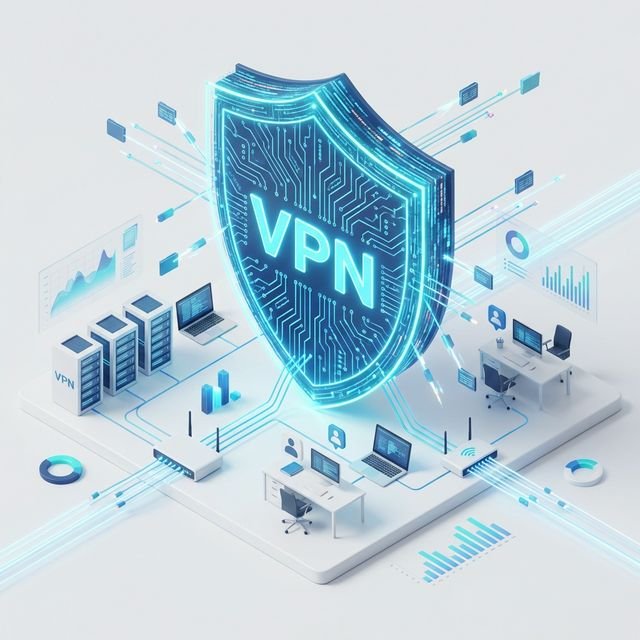 Comparison chart showing VPN services for small businesses