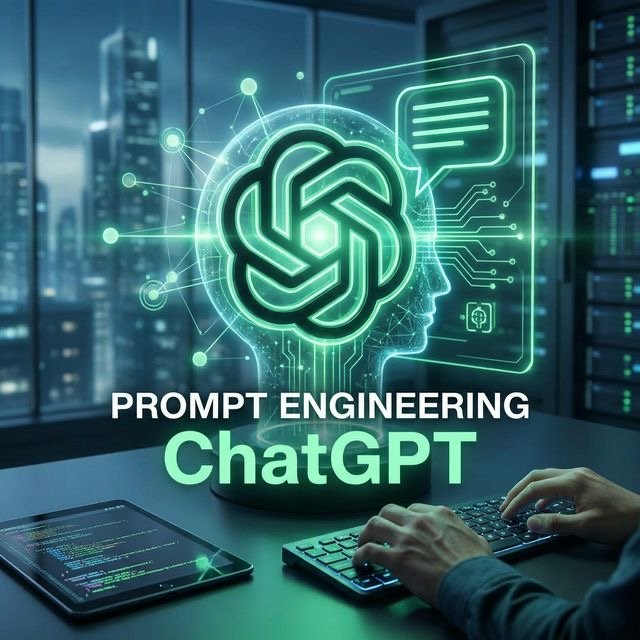 ChatGPT prompt engineering guide showing prompt structure and AI response optimization